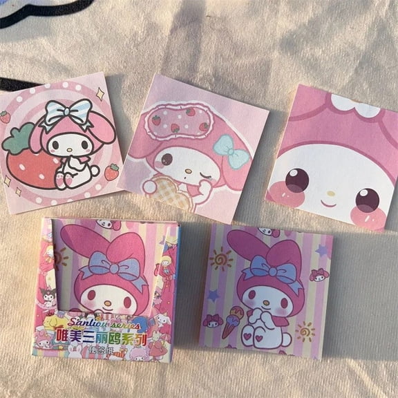 200 Sheets/Pack Cute Anime Memo Pad Message Notes Decorative Notepad Note Check List Memo Kawaii Stationery Office Supplies