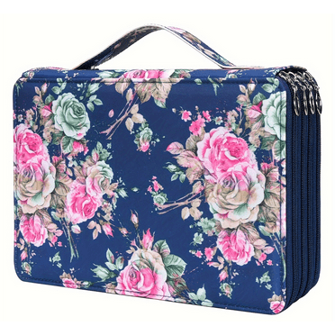 200 Slots Colored Pencil Case - Pencil Organizer with Zipper Closure Canvas Large Capacity Pencil Case for Watercolor Pens Markers