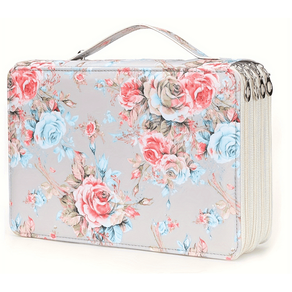 200 Slots Colored Pencil Case - Pencil Organizer with Zipper Closure Canvas Large Capacity Pencil Case for Watercolor Pens Markers