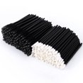 thumbnail image 1 of " 200 Spoolies Mascara Wand and Lip Brush Disposable Lash Brushes for Eyelash Extensions, Lipstick Lip Gloss Wands Applicator Tool (Black)", 1 of 3