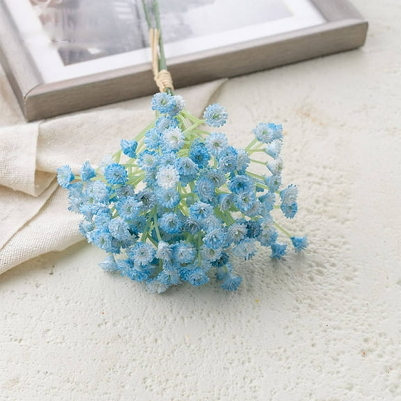 1PCS Natural Orange Dried Flowers Starry Sky Artificial Flower Dried Decorative Mini Chamomile Bouquet For Wedding Floral Arrangements Home Decorations Dried Fall Flowers Fall Decor For Home,Blue