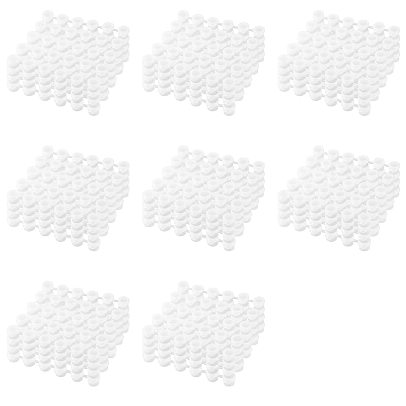 200 Strips Empty Paint Pots Strips Mini Clear Storage Containers ...
