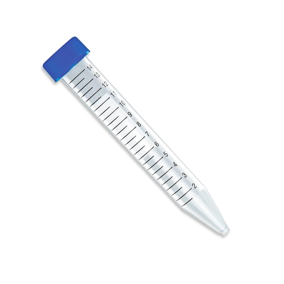 200 Tubes, 15 mL Centrifuge Tube Conical Bottom – Sterile, DNA RNA Free