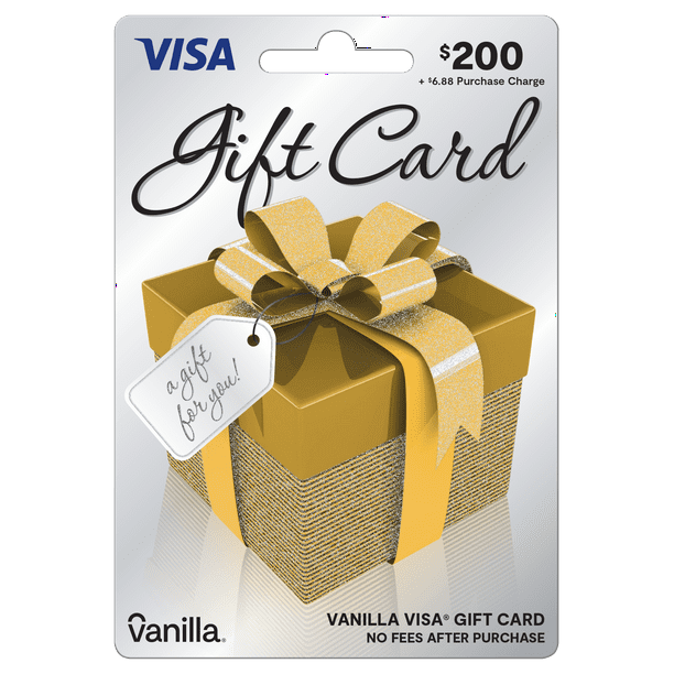200 Vanilla Visa Gift Box Gift Card plus 6.88 Purchase Fee