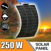 200 Watt Flexible Solar Panel Module Monocrystalline 18V Waterproof Portable Power for Marine RV Cabin Van Car Uneven Surfaces,Lightweight