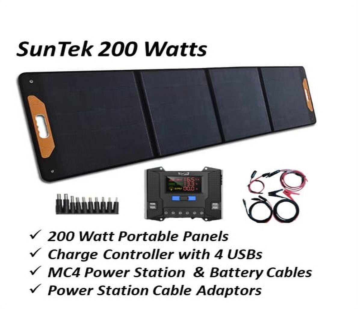 200 Watt Portable Commercial Grade Solar Panel Kit