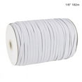 thumbnail image 1 of 200 Yards Length 1/6 1/4 Inch Width Braided Elastic Band White Elastic Cord for Sewing Crafts DIY, Mask, Bedspread, Cuff, 1 of 4