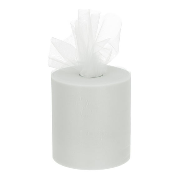 200 Yards Tulle Ribbon Rolls Netting Fabric Spools 6" Beige for Christmas Wrapping Wedding DIY