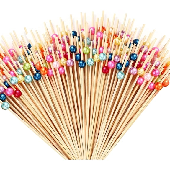 200 count Picks 4.7 Inch, Toothpicks for Appetizers Coctail Skewers Sticks or Drinks, Fruit, Charcuterie, Wedding Mini Picks Decorative (, 200)