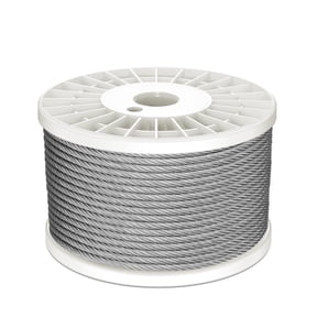 200 ft 7x19 3/16" Stainless Cable Heavy Duty Wire Rope for Deck Railing Zip Lines Clotheslines