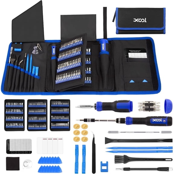 200 in 1 Precision  Kit, Electronics Repair Tool  Driver Kit with 164 Bits, Flexible Shaft, Extension Rod for Computer, , Laptop, PC, , ,