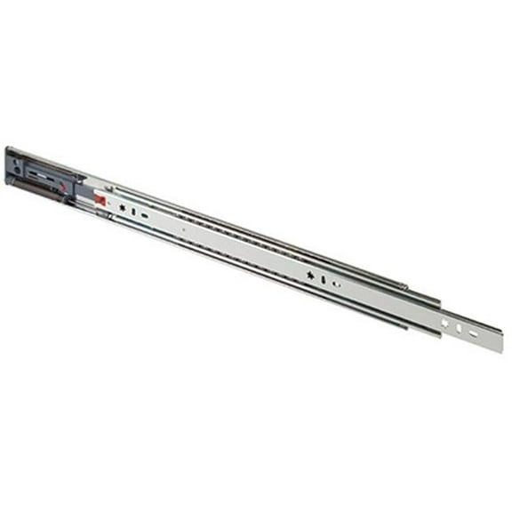 200 lbs ECD Full Extension Slide with Overtravel & Soft Close, 20 in. - Zinc