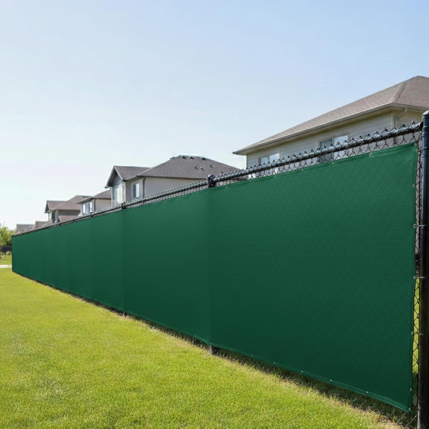 Privacy Plus Screen 200 Series - Privacy Screen Plus - Forest Green - 6' Tall (5'-8