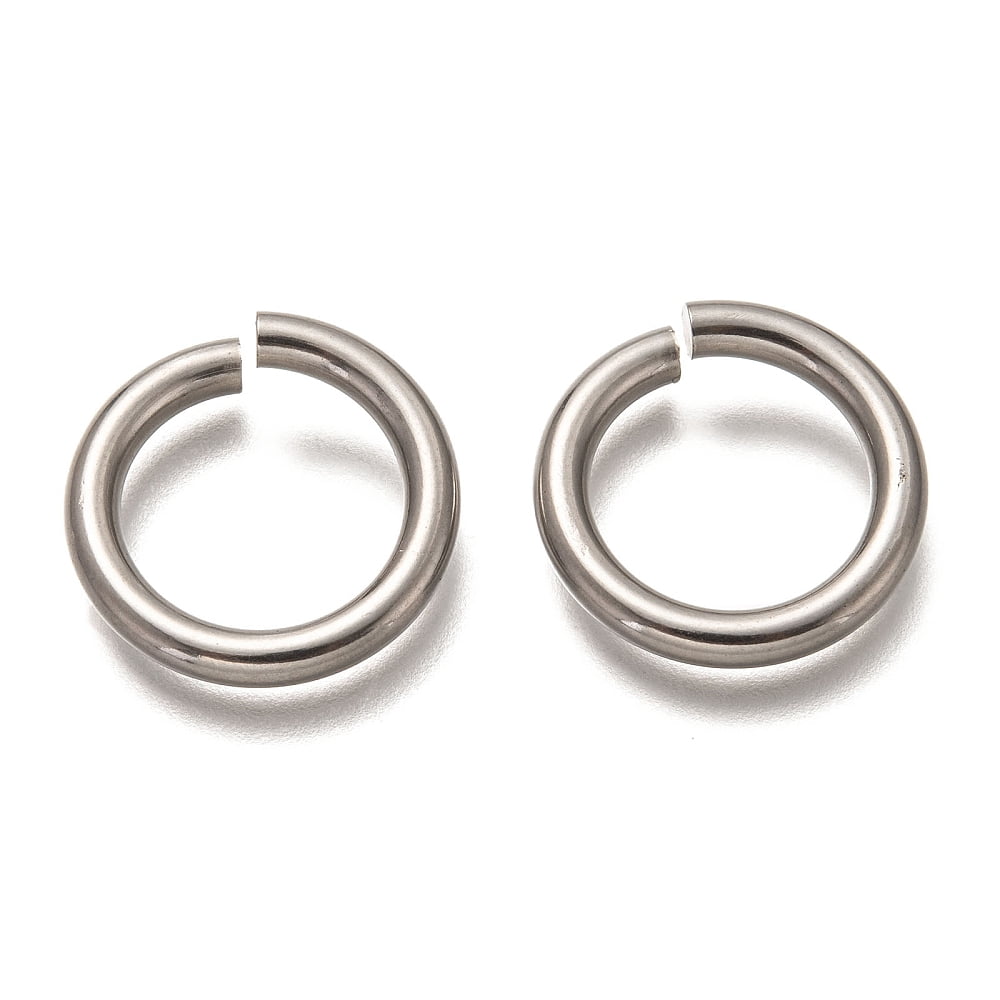 200 pc 304 Stainless Steel Open Jump Rings Saw Cut Round Stainless Steel Color 20x3mm 9 Gauge Inner Diameter: 14mm