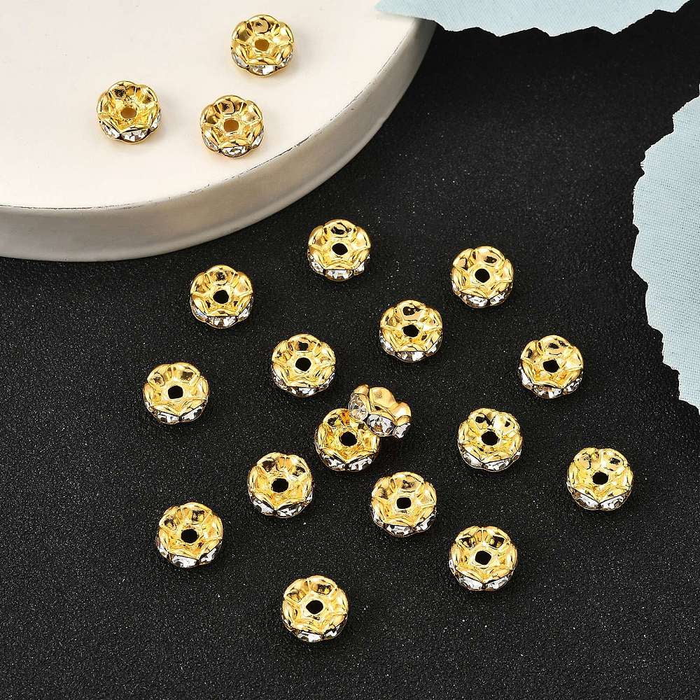 Triple Necklace Hook PH PandaHall 90pcs 3 Color Rhinestone Spacers Bars Brass 3 Ring Spacer-864198