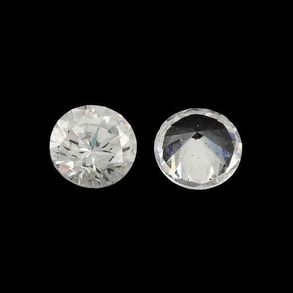 200 pc Diamond Shaped Cubic Zirconia Pointed Back Cabochons Faceted Clear 10mm