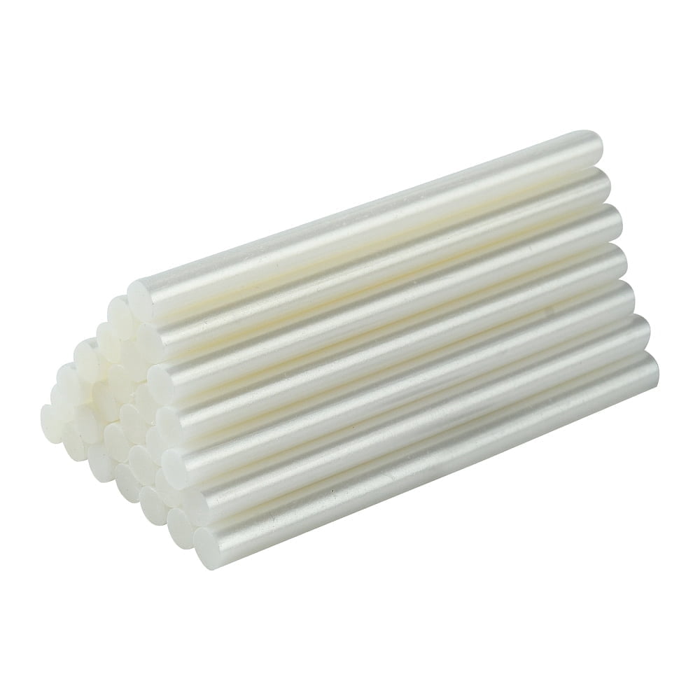 200 pc Plastic Glue Gun Sticks Sealing Wax Sticks Hot Melt Glue Adhesive Sticks for Vintage Wax Seal Stamp White 10x0.7cm