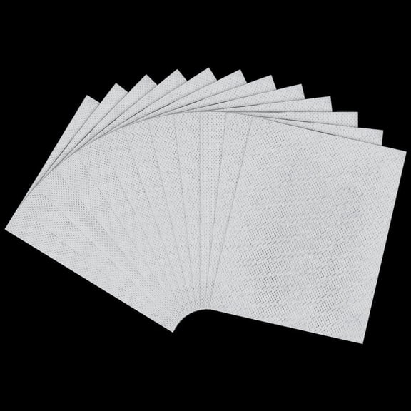 200 pc Polyester Disposable Absorbent and Stain-Repellent Sheets Rectangle White 280x110x0.5mm