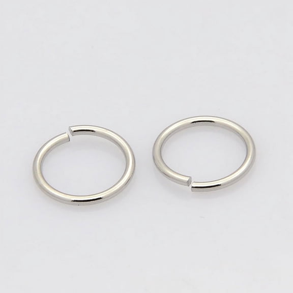 200 pc Tarnish Resistant 304 Stainless Steel Open Jump Rings Jump Rings Stainless Steel Color 20 Gauge 10x0.8mm Inner Diameter: 8.4mm