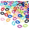 thumbnail image 1 of 200 pcs Acrylic Linking Rings 10 Colors Quick Link Connectors for Earring Necklace Jewelry Eyeglass Chain DIY Craft Making, 1 of 9