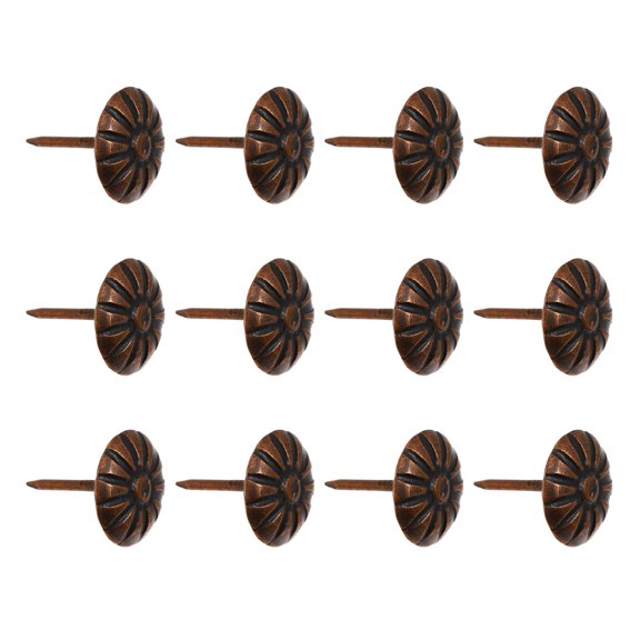200 pcs Antique Upholstery Nails Tacks Decor Chrysanthemum Nails Upholstery Tack