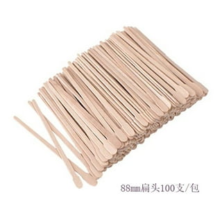 Tachibelle Wooden Wax Sticks - Body Eyebrow, Lip, Nose Small Waxing Applicator Sticks for Hair Removal and Smooth Skin Professional Spa - 2 in 1