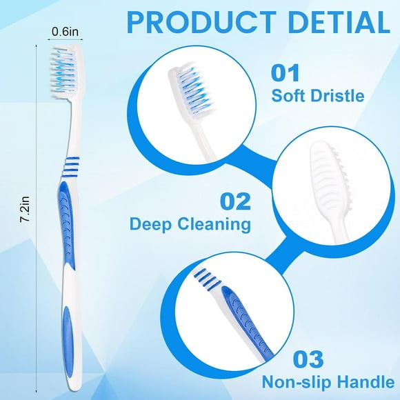 200 pcs Bulk Toothbrushes Individually Wrapped, Manual Disposable Travel Toothbrush for Adult, Kid, Soft Bristles for Travel, Hotels (5 Colors)