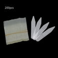 thumbnail image 1 of 200 pcs Clear Plastic Collar Stays No Rust Collar Fixed 55mm Collar Support, 1 of 8