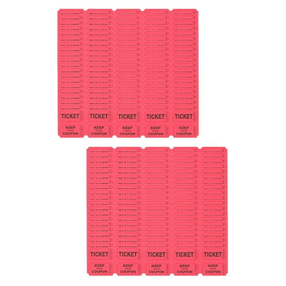 200 pcs  Paper Raffle Tickets Events Tickets Labels Universal Tickets Tickets for Multiple Use