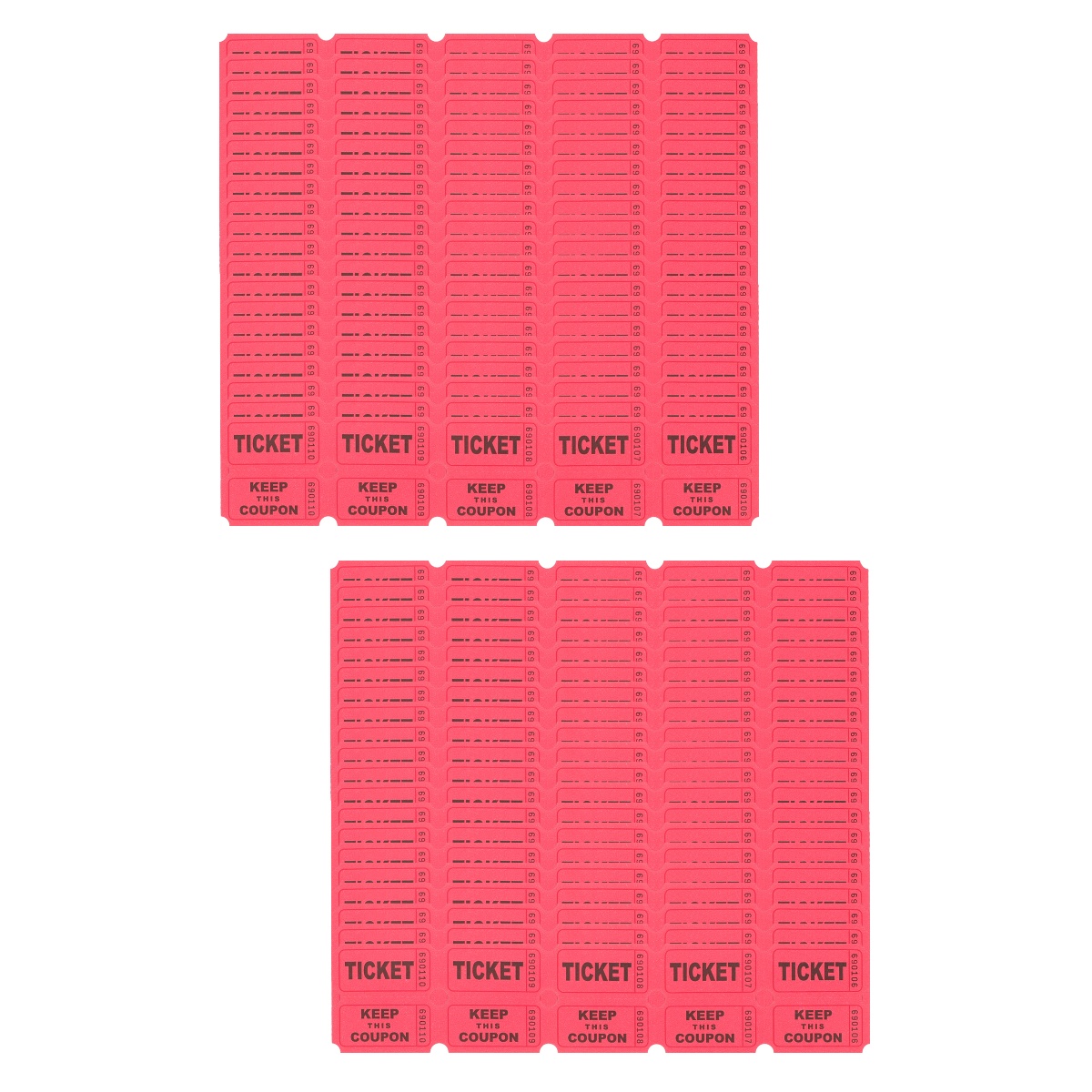 200 Pcs Paper Raffle Tickets Events Tickets Labels Universal Tickets 