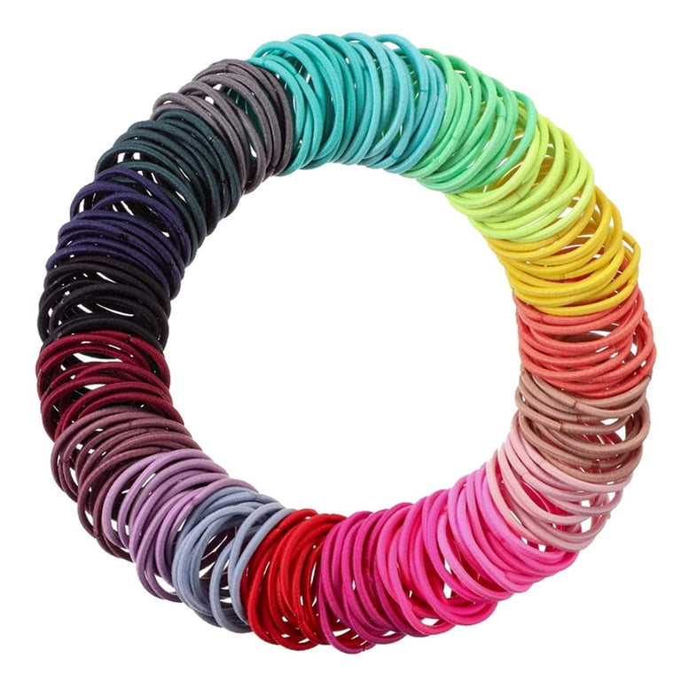 500pcs Multi-Colored Mixed Hair Hair Ties Elastic Bands Small Rubber Bands  For Girls Women'S Hair No Damage Mini Stretchy Ponytail Holders Tiny  Hairtie For Fine Thin To Medium Hair Bulk