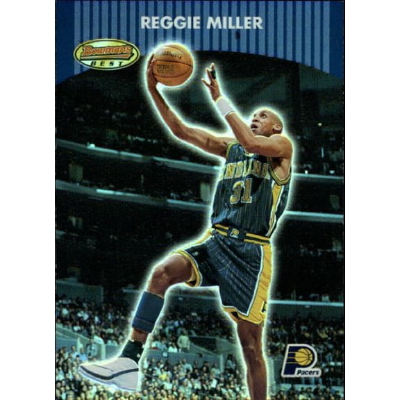 2000-01 Bowman's Best #66 Reggie Miller NBA Basketball Trading Card