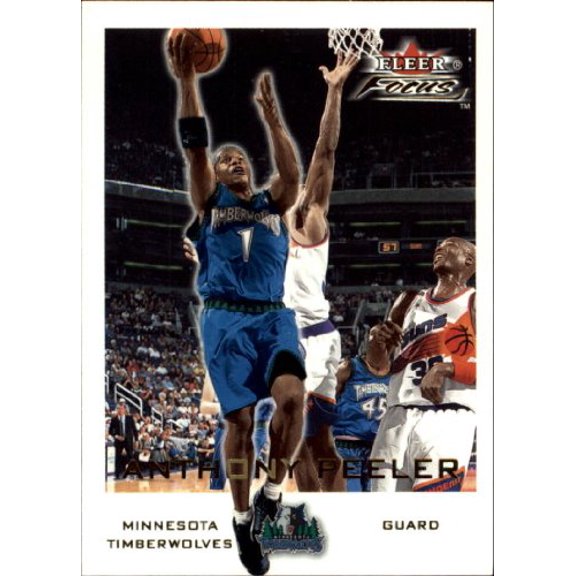 2000-01 Fleer Focus #66 Anthony Peeler NBA Basketball Trading Card