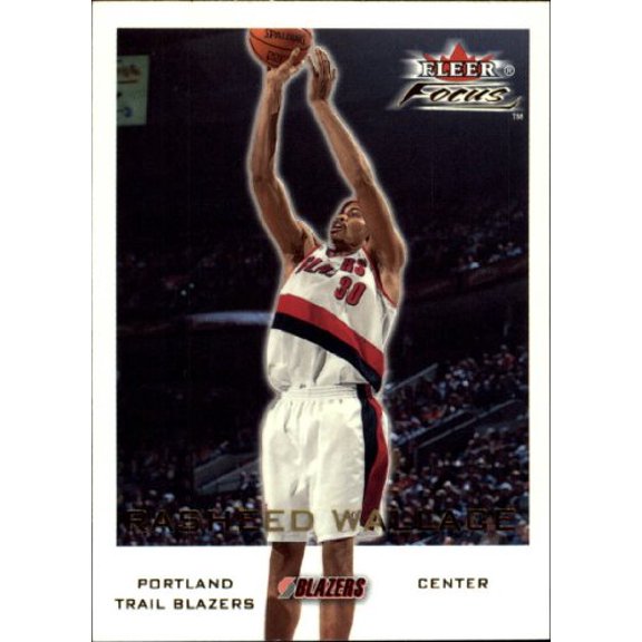 2000-01 Fleer Focus #95 Rasheed Wallace NBA Basketball Trading Card