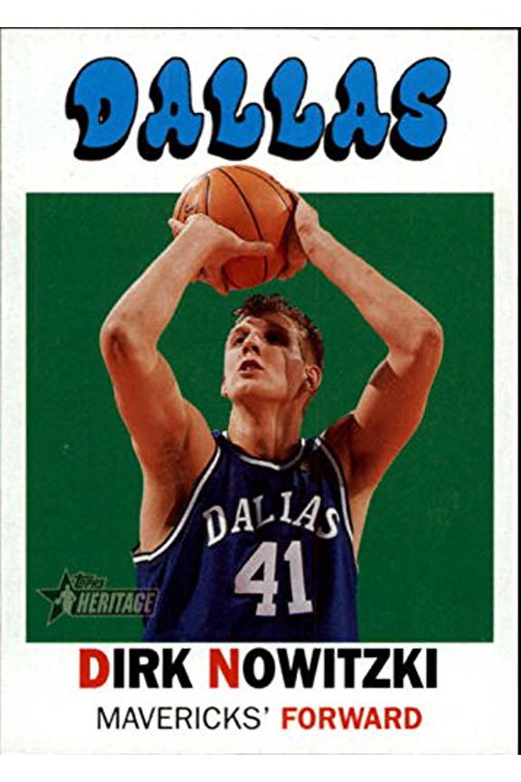 2000-01 Topps Heritage #193 Dirk Nowitzki NBA Basketball Trading Card