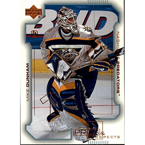 2000-01 UD Pros and Prospects #48 Mike Dunham NHL Hockey Trading Card