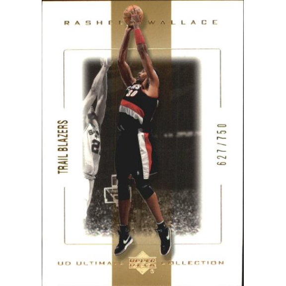 2000-01 Ultimate Collection #46 Rasheed Wallace /750 NBA Basketball Trading Card