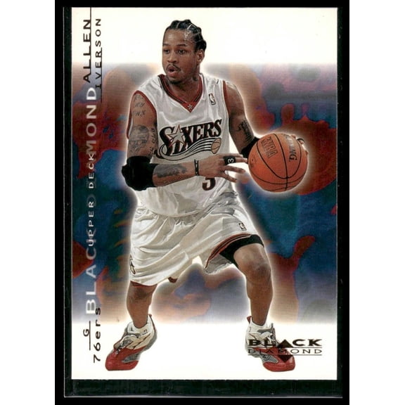 Near Mint Upper Deck Black Diamond 2000-01 Allen Iverson #60 Philadelphia 76ers NBA Basketball Card