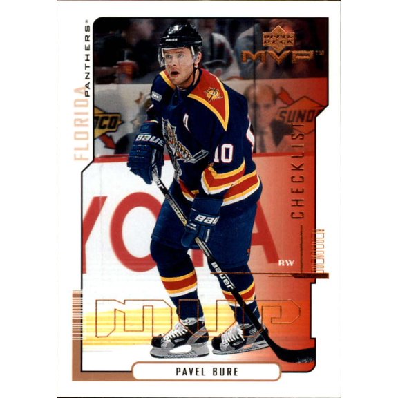 2000-01 Upper Deck MVP Florida Panthers Team Set 7 Cards Pavel Bure (2 diff)