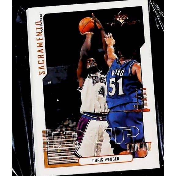 2000-01 Upper Deck MVP NBA Sacramento Kings Team Set Includes Rookies (Hand Collated) of 7 Cards: 145 Chris Webber