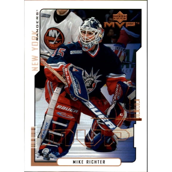 2000-01 Upper Deck MVP New York Rangers Team Set 6 Cards