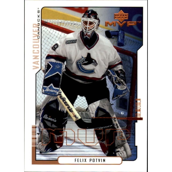 2000-01 Upper Deck MVP Vancouver Canucks Team Set 8 Cards Potvin
