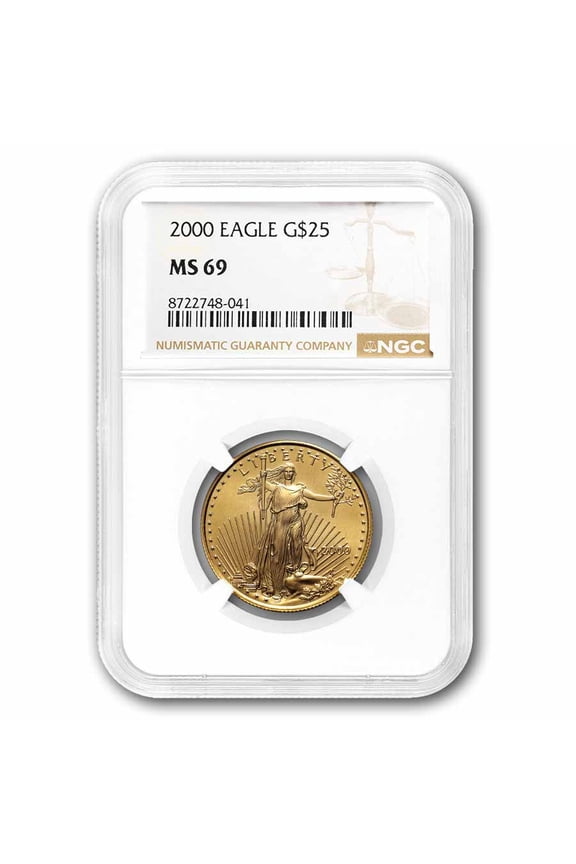 2000 1/2 oz American Gold Eagle MS-69 NGC