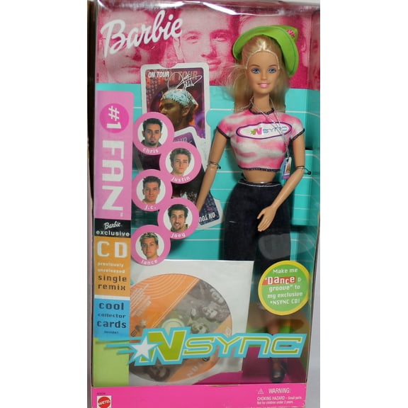 NSYNC #1 Fan Barbie Doll with Exclusive CD Single Remix 2000 Mattel 50534