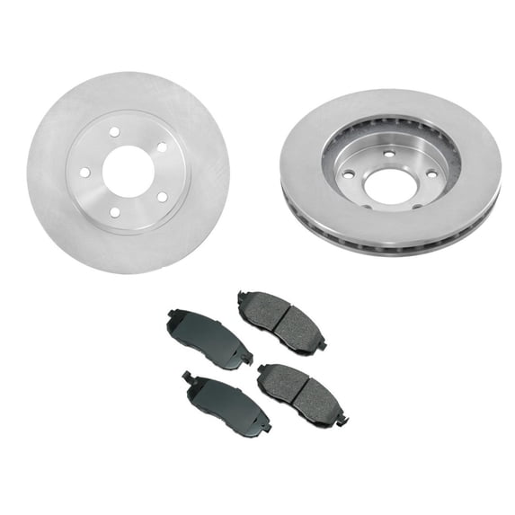 2000-2001 for Nissan a/Infiniti for I30 Front Brake Rotor & Ceramic Pads Kit - 17032 Fitment - Cus Bundle Included