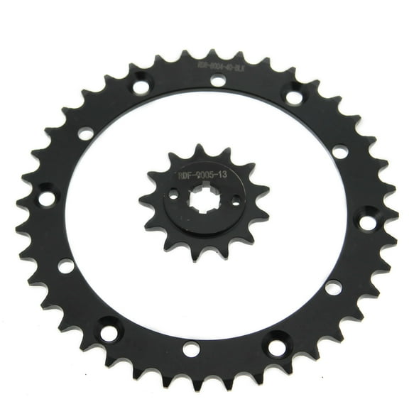 2000-2002 Yamaha YFS 200 Blaster 13 Tooth Front and 40 Tooth Rear Black Sprocket