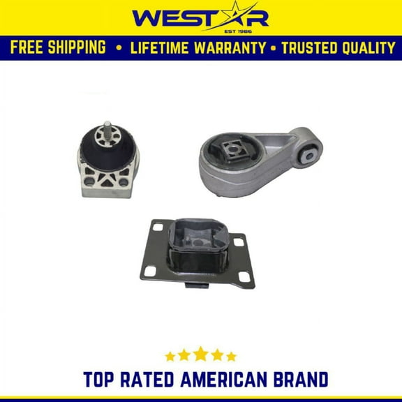 2000-2003 Compatible ford Focus 2.0 DOHC Engine Motor & Trans Mount Set 3PCS Replaces 3003 2939 2986