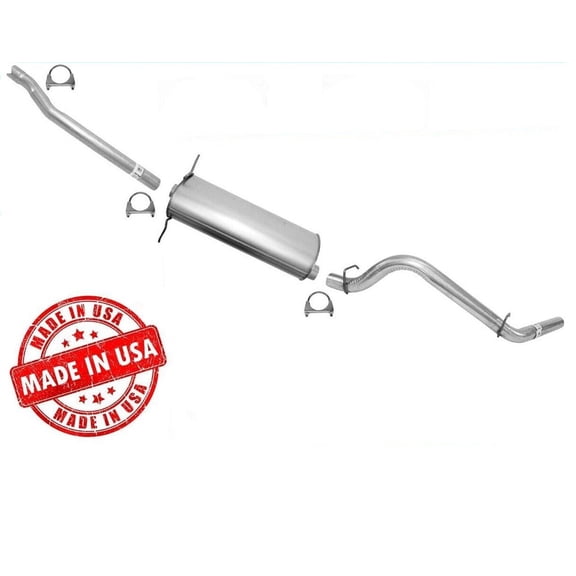 2000-2003 for Dakota for Club Cab 4WD 131" Base Cat Back Kit - OE for Fit 100% Accuracy, Single Exit, No Drilling Required