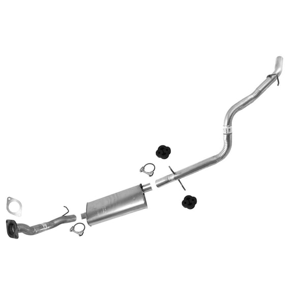 2000-2004 for Ford ROLEX for S10 4X4 Pick Up 4.3L Cat Back Muffler & Pipe System - for Fit 100% Accurate, No Drilling Required, Bolt-On