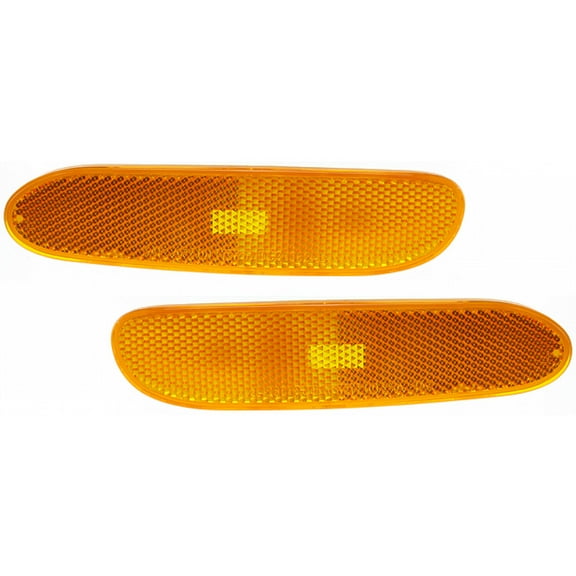 CarLights360: For 2000 2001 Plymouth Neon Side Marker Light Assembly Driver and Passenger Side Pair | CH2550121 CH2551121 | 5288523AC, 5288522AC
